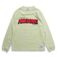 AWESOME  DAYS  L/S   TEE  YELLOW
