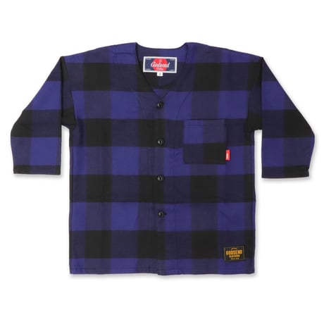 BUFFALO  CHECK  ‟DABO"  SHIRT  バッファローチェック  ダボシャツ  BLUE