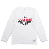 DIAMOND  LOGO  L/S TEE　ダイヤモンドロゴ  ロンTEE  ホワイト