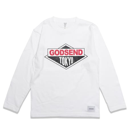 DIAMOND  LOGO  L/S TEE　ダイヤモンドロゴ  ロンTEE  ホワイト