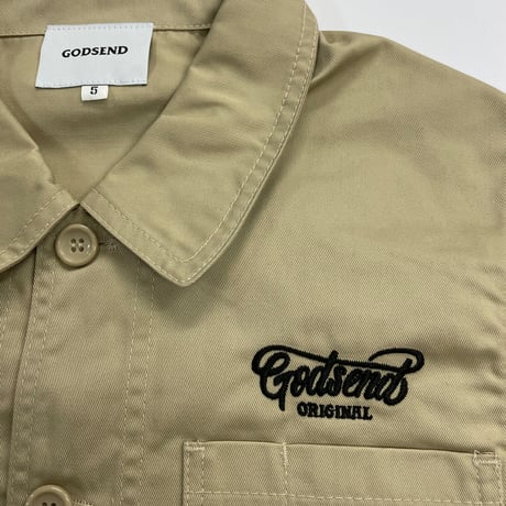 T/C    COVERALL  JACKET BEIGE  T/Cカバーオール  ジャケット  ベージュ