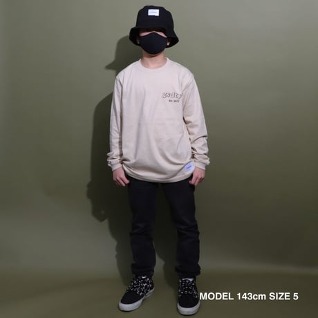 ORIGINAL  LOGO  L/S   TEE  SAND BEIGE