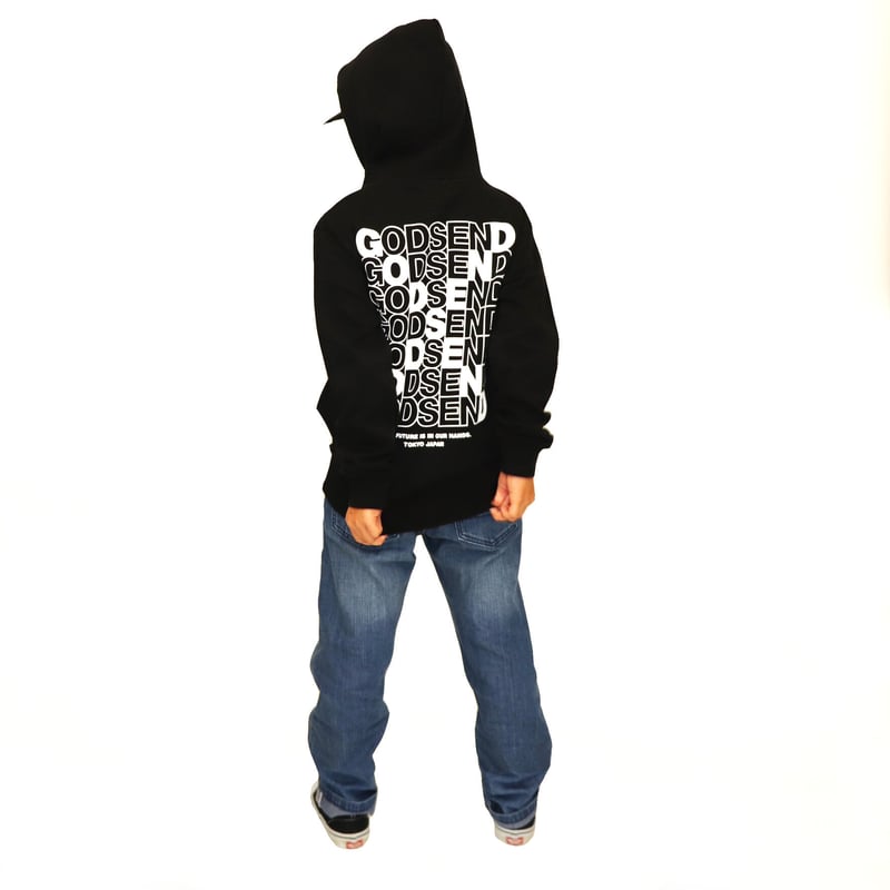 CROSS LOGO HOODIE BLACK クロスロゴ パーカー ブラック |
