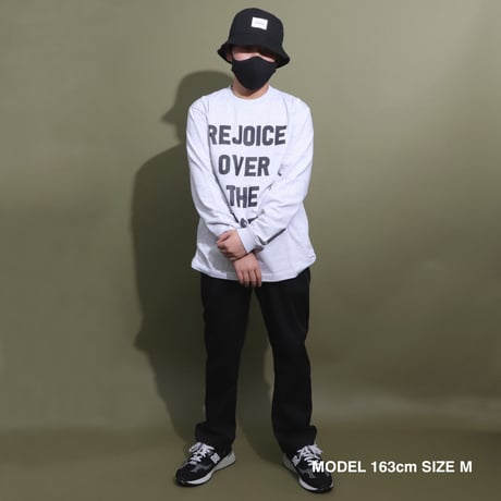 REJOICE  L/S   TEE  ASH GRAY
