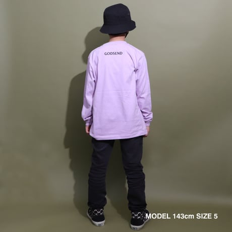 AWESOME  DAYS  L/S   TEE  PURPLE