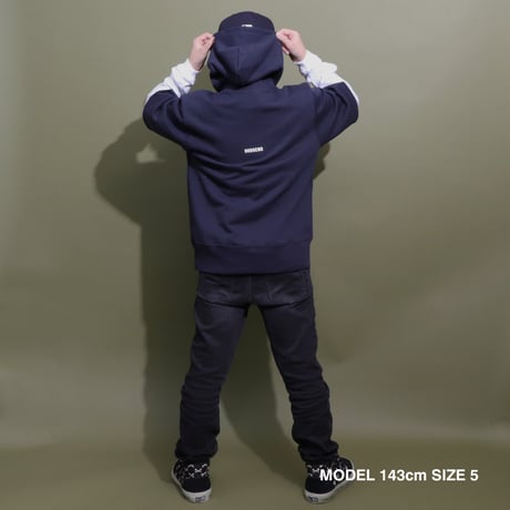 CHILL OUT  HOODIE  CUT  OFF  NAVY