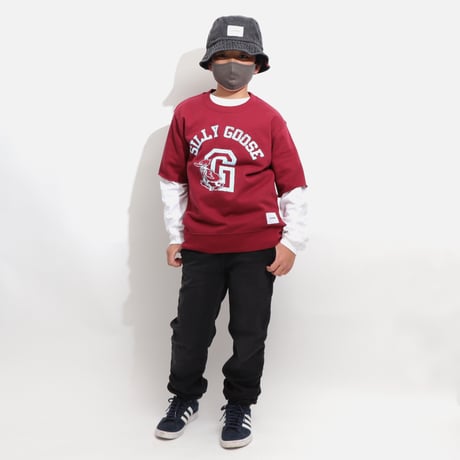 SILLY  GOOSE  CUTOFF  SWEAT  SHIRT  BURGUNDY  シリーグース  カットオフスウェットシャツ  バーガンディ