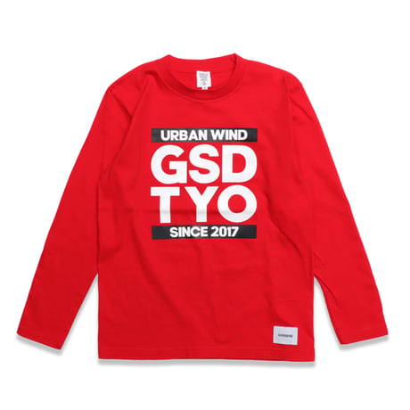 URBAN  WIND  L/S TEE　アーバンウインド  ロンTEE  レッド