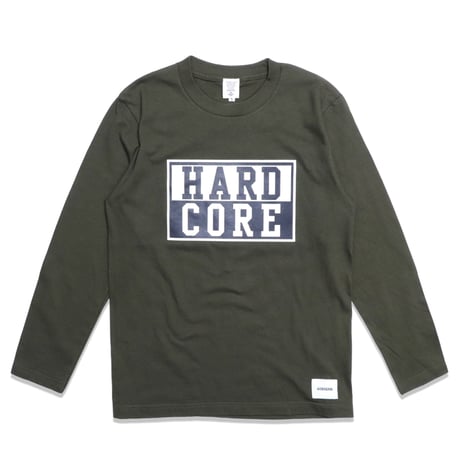HARD  CORE  L/S TEE　ハードコア  ロンTEE  カーキ