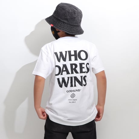 WHO  DARES  WINS  TEE  WHITE   フー  デアーズ  ウィンズ  TEE  ホワイト