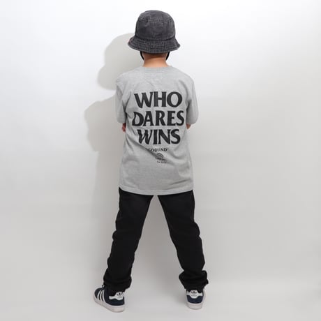 WHO  DARES  WINS  TEE  TOP  GREY   フー  デアーズ  ウィンズ  TEE  トップグレー