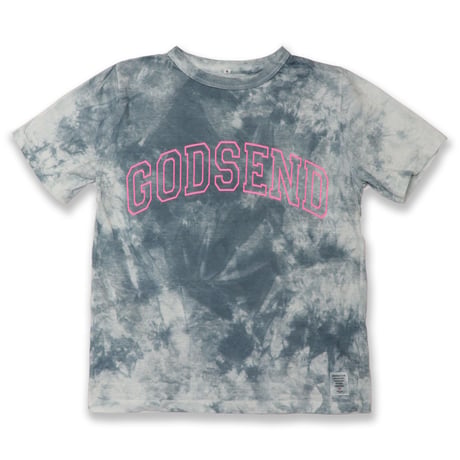 TIE  DYE  PRINT  TEE02  L/BL  NEON  PRINT  PINK
