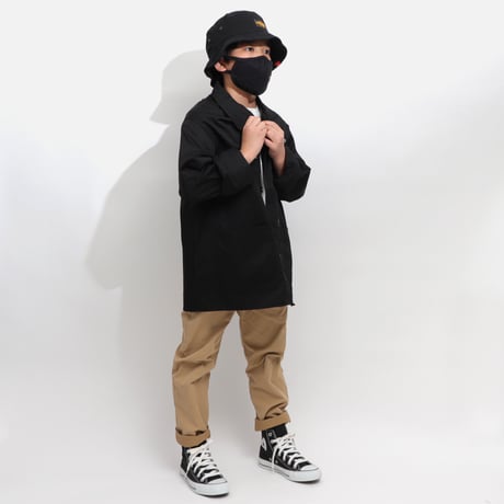 T/C    COVERALL  JACKET BLACK  T/Cカバーオール  ジャケット  ブラック