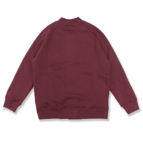 SNAP  BUTTON  SWEAT  BLOUSON  スナップボタン  スウェットブルゾン  BURGUNDY