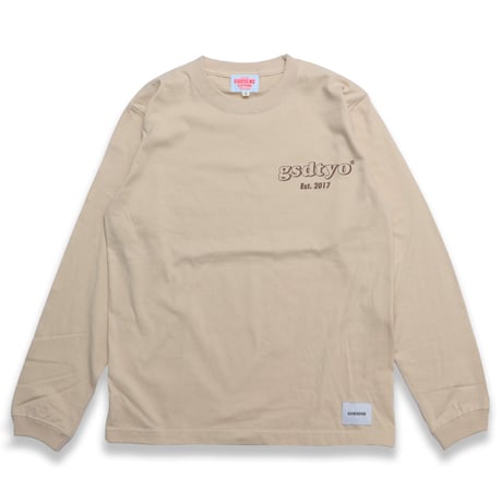 ORIGINAL  LOGO  L/S   TEE  SAND BEIGE