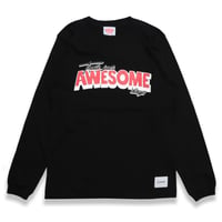 AWESOME  DAYS  L/S   TEE  BLACK