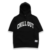 CHILL OUT  HOODIE  CUT  OFF  BLACK