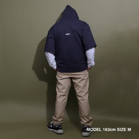 CHILL OUT  HOODIE  CUT  OFF  NAVY