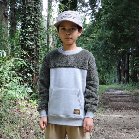 BOA  FLEECE  PULL  OVER  ボアフリース  プルオーバー  KHAKI