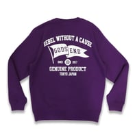 FLAG  C/N  SWEAT  SHIRT  PURPLE  フラッグ  スウェットシャツ  パープル