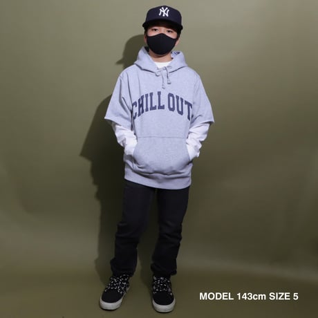 CHILL OUT  HOODIE  CUT  OFF  GRAY