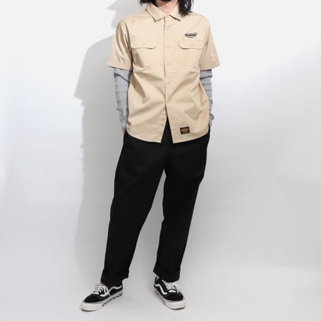 T/C  WORK SHIRTS  BEIGE  T/Cワークシャツ  ベージュ