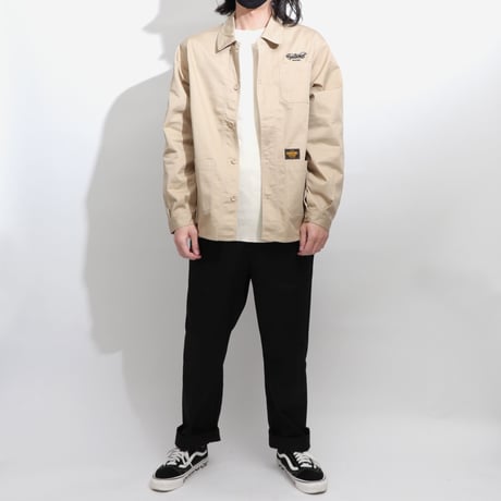T/C    COVERALL  JACKET BEIGE  T/Cカバーオール  ジャケット  ベージュ