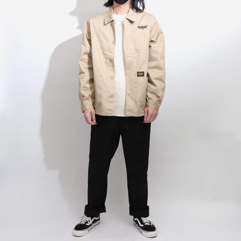 T/C COVERALL JACKET BEIGE T/Cカバーオール ジャケット T/C COVERALL JACKET BEIGE T/Cカバーオール ジャケット