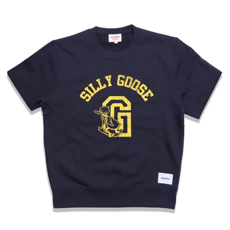 SILLY  GOOSE  CUTOFF  SWEAT  SHIRT  NAVY  シリーグース  カットオフスウェットシャツ  ネイビー