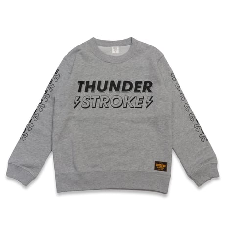 THUNDER  STROKE  C/N  SWEAT  SHIRT  GRAY  サンダー  ストローク  スウェットシャツ  グレー