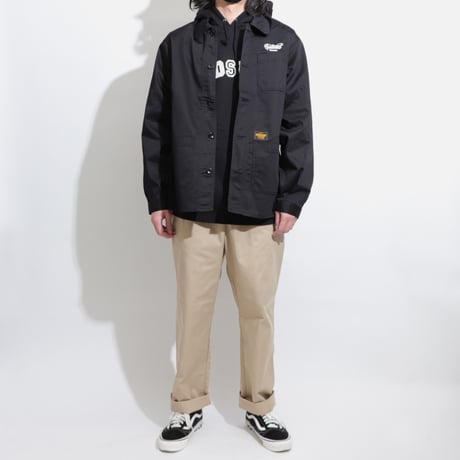 T/C    COVERALL  JACKET BLACK  T/Cカバーオール  ジャケット  ブラック