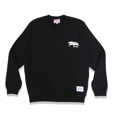 FLAG  C/N  SWEAT  SHIRT  BLACK  フラッグ  スウェットシャツ  ブラック