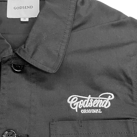 T/C    COVERALL  JACKET BLACK  T/Cカバーオール  ジャケット  ブラック