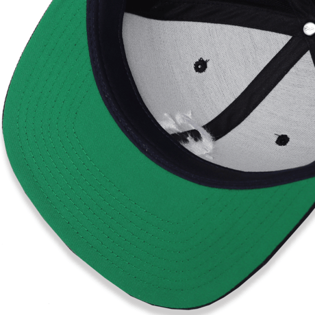 6PANEL  OVAL  LOGO  COTTON  CAP  BLACK