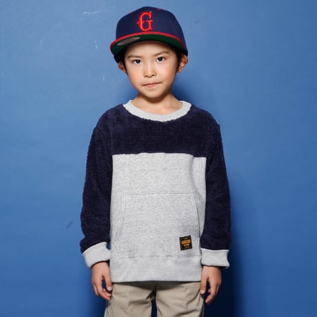 BOA  FLEECE  PULL  OVER  ボアフリース  プルオーバー  NAVY