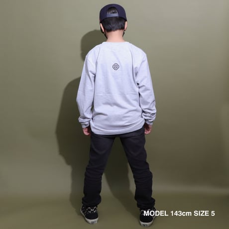 REJOICE  L/S   TEE  ASH GRAY