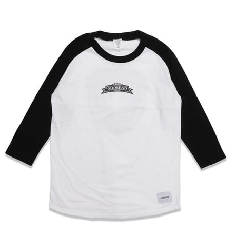 HERALDIC  RAGLAN  3/4 TEE　ヘラルディック  ラグラン七分袖  TEE  ブラック/ホワイト