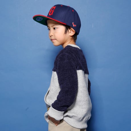 BOA  FLEECE  PULL  OVER  ボアフリース  プルオーバー  NAVY