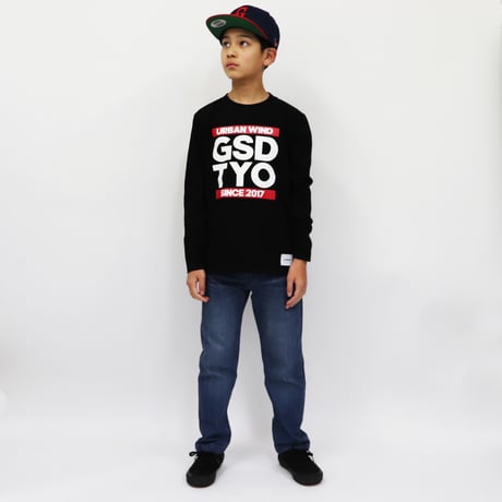 URBAN  WIND  L/S TEE　アーバンウインド  ロンTEE  ブラック