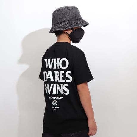 WHO  DARES  WINS  TEE  BLACK   フー  デアーズ  ウィンズ  TEE  ブラック