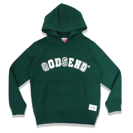 ARC COLLEGE  LOGO  HOODIE  D/GREEN  アーチカレッジロゴ  パーカー  ダークグリーン
