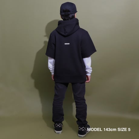 CHILL OUT  HOODIE  CUT  OFF  BLACK