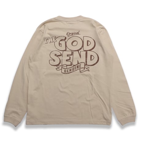 ORIGINAL  LOGO  L/S   TEE  SAND BEIGE