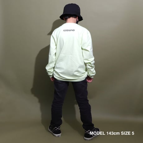 AWESOME  DAYS  L/S   TEE  YELLOW