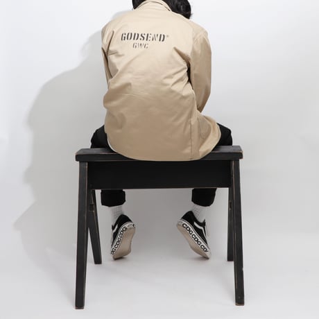 T/C    COVERALL  JACKET BEIGE  T/Cカバーオール  ジャケット  ベージュ