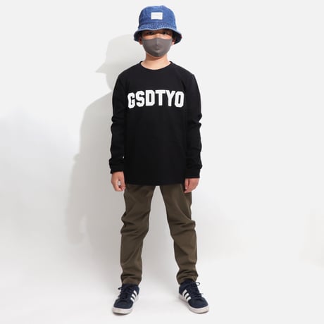 GSDTYO  L/S TEE  BLACK　GSDTYO  ロングスリーブTEE  ブラック
