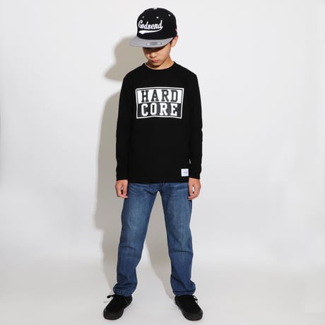 HARD  CORE  L/S TEE　ハードコア  ロンTEE  ブラック