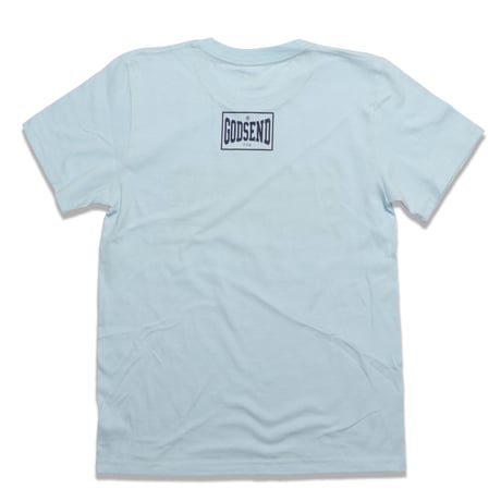 TWO  TONE  LOGO  TEE    LIGHT  BLUE   ツートーン  ロゴ  TEE  ライトブルー