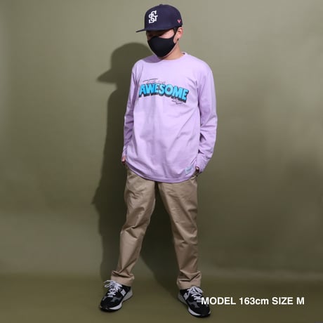 AWESOME  DAYS  L/S   TEE  PURPLE