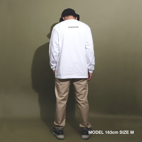 AWESOME  DAYS  L/S   TEE  WHITE
